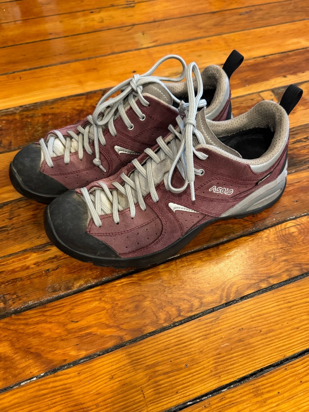 Asolo Men's Burgundy and Gray Trail Hiking Shoes